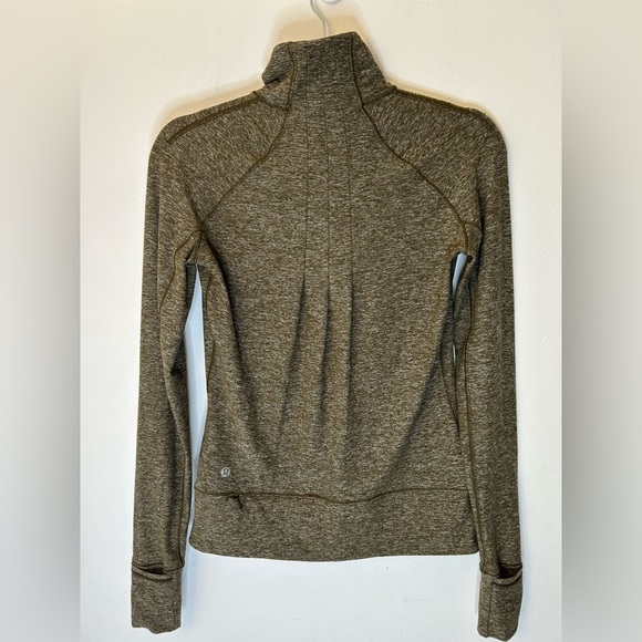 Lululemon Rush Hour Half Zip Running Jacquard Green Women’s 4 Pullover Jacket - Picture 9 of 11